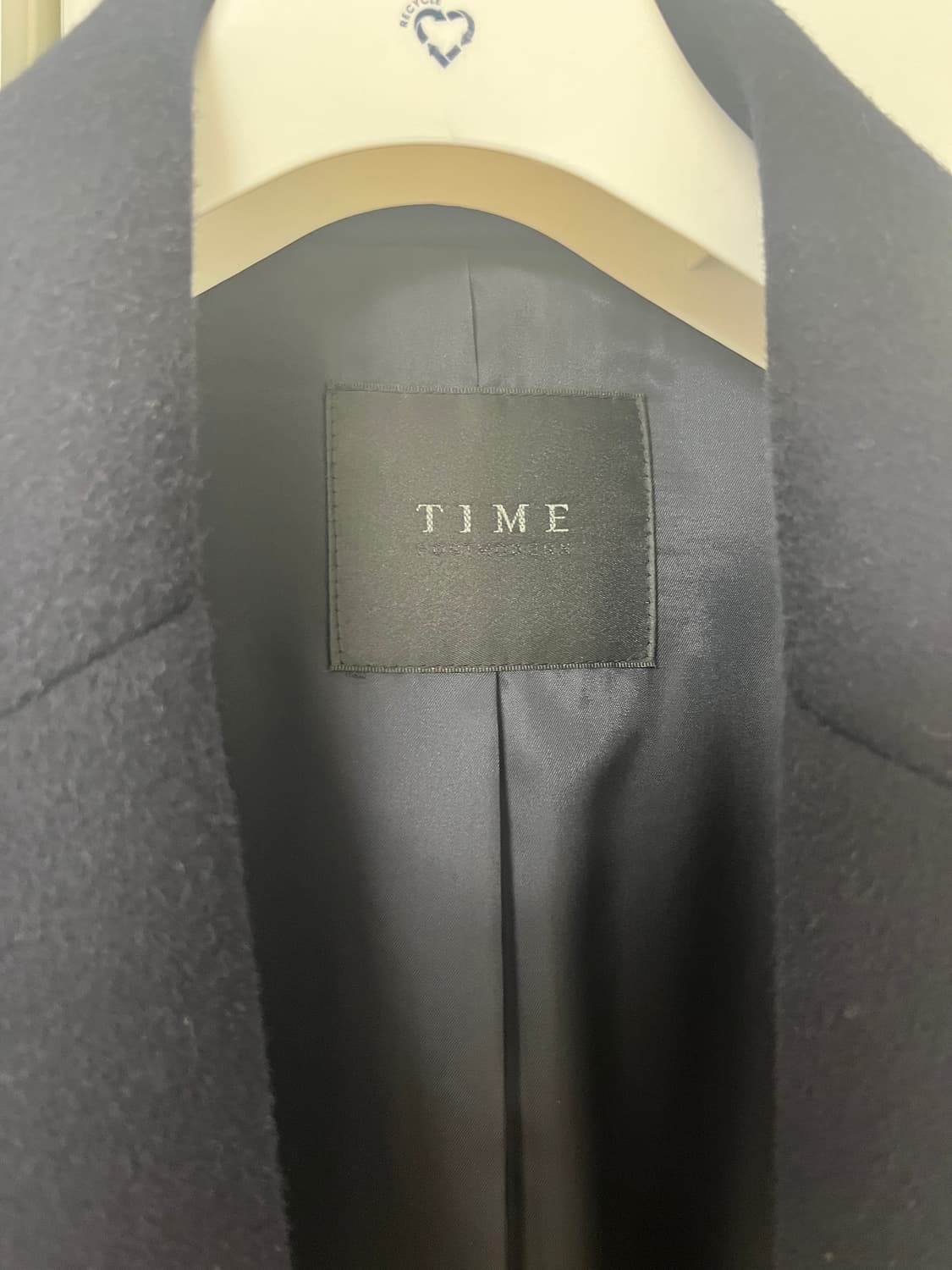 타임옴므 캐시미어 다크네이비 싱글코트 105 상품이미지3