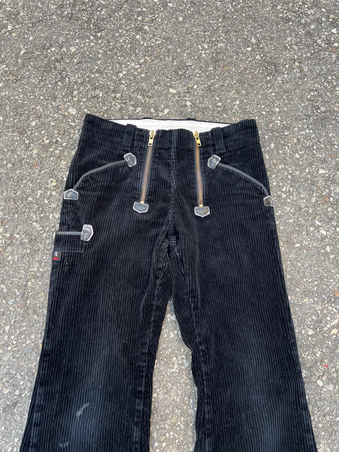 80s GERMANY BLACK CORDUROY 코듀로이 플레어팬츠 상품이미지3
