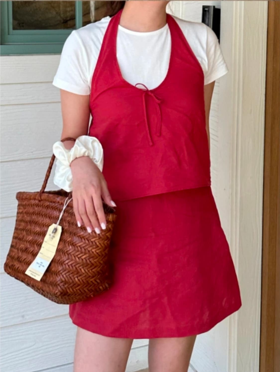 린넨 홀터넥 투피스 상품이미지2