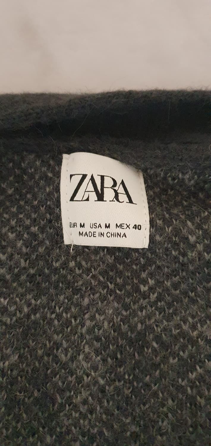 자라 체크패턴 가디건 상품이미지4