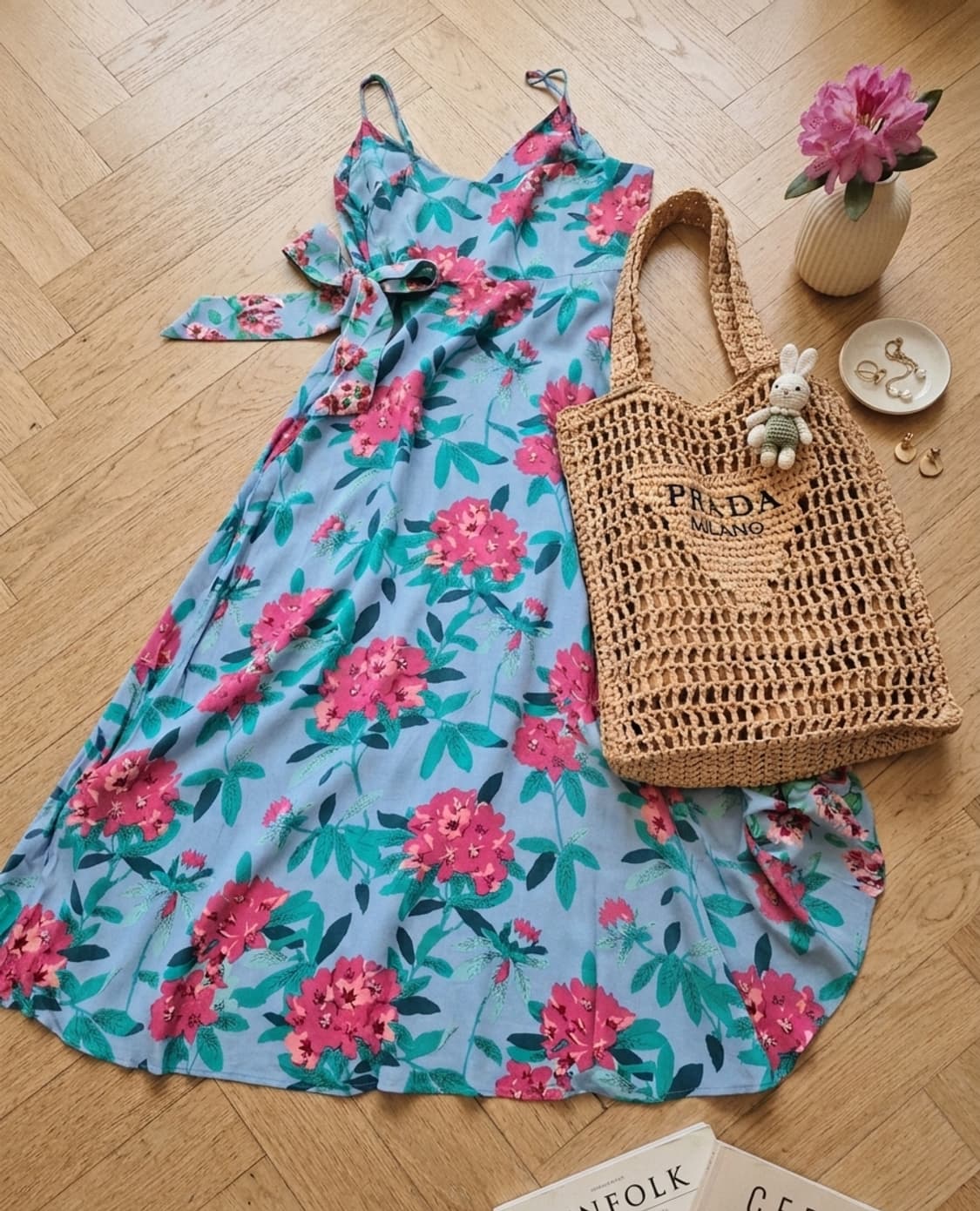 [ZARA] 화사한 플라워 패턴 슬립 롱 원피스 (상태 최상) 상품이미지3