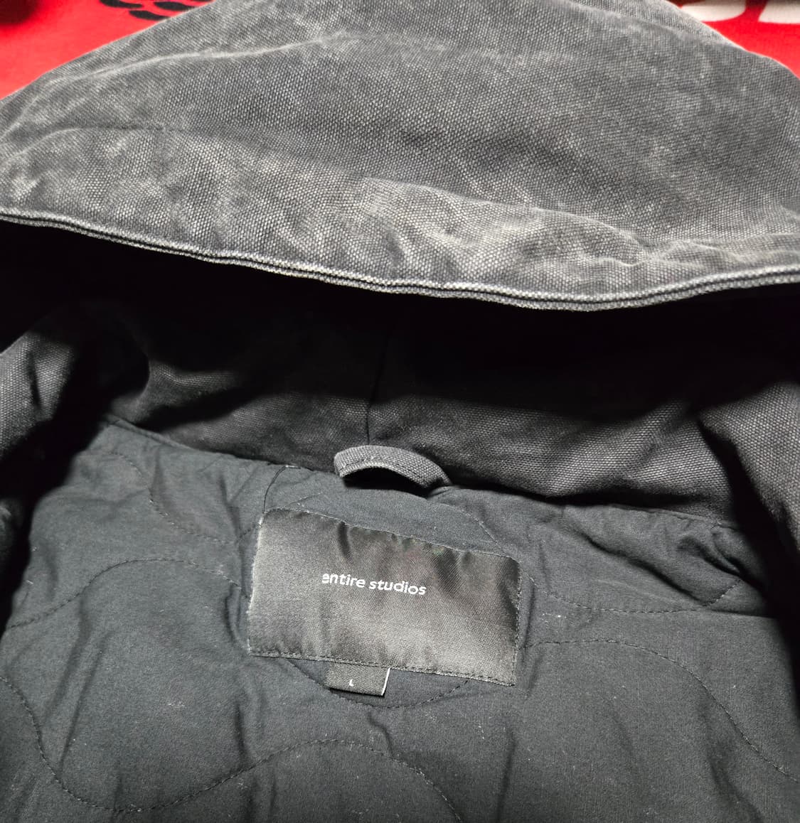 엔타이어 스튜디오 w2 캔버스 봄버 자켓 상품이미지3