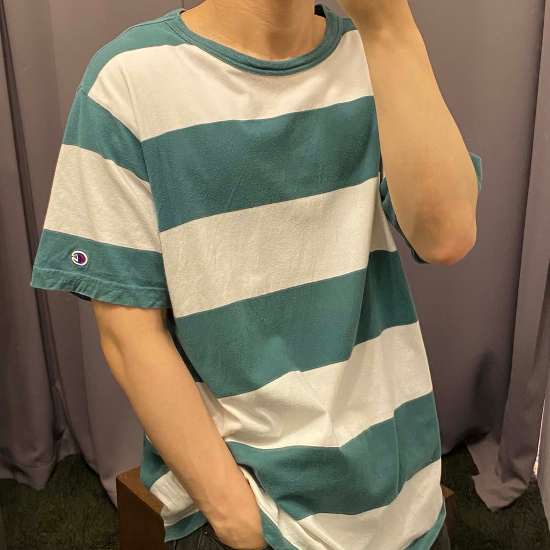 챔피온 스트라이프 티셔츠 상품이미지3