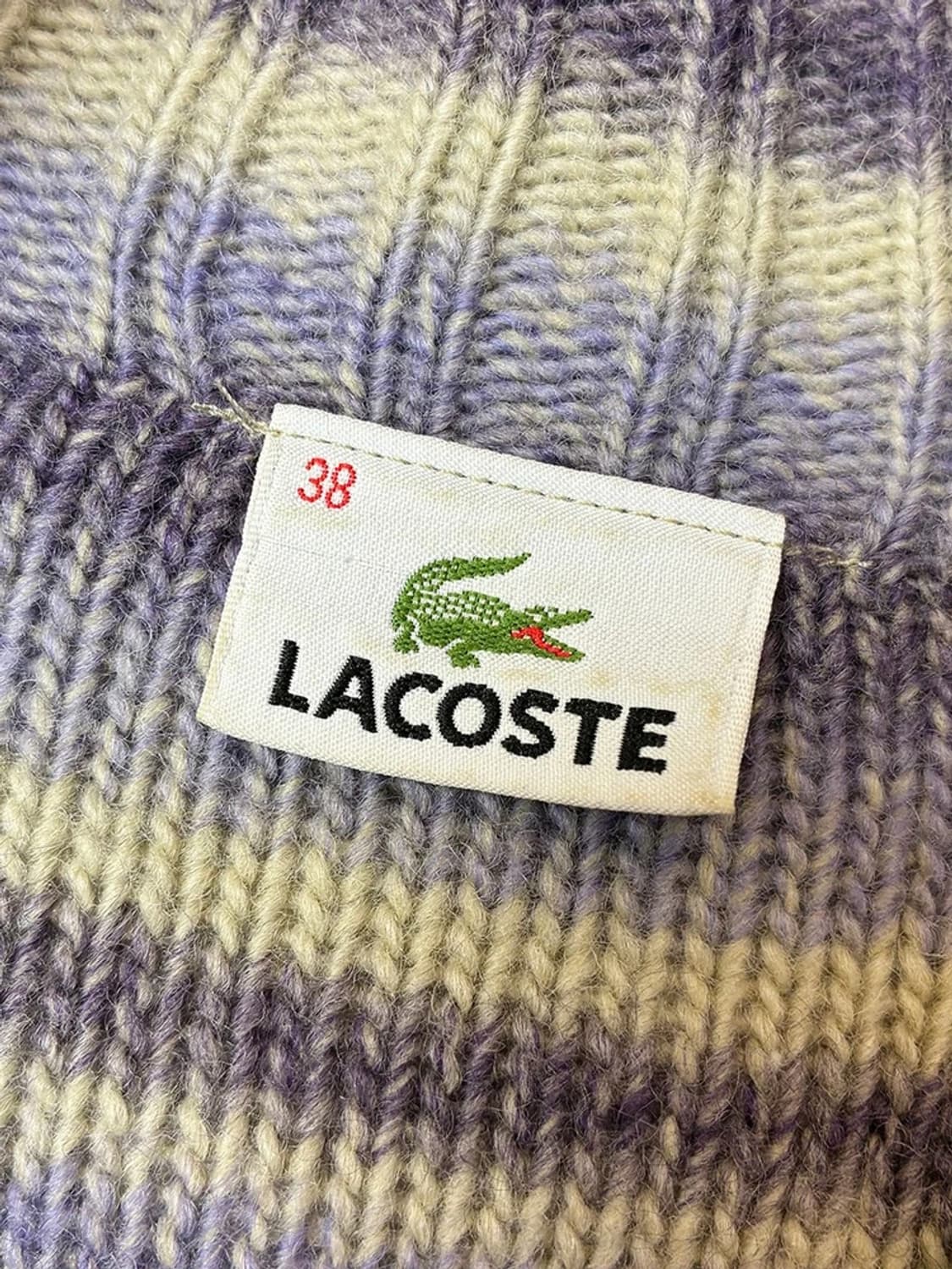 라코스테 Y2K 퍼플 아이코닉 롱 니트 가디건 PN5126 상품이미지6