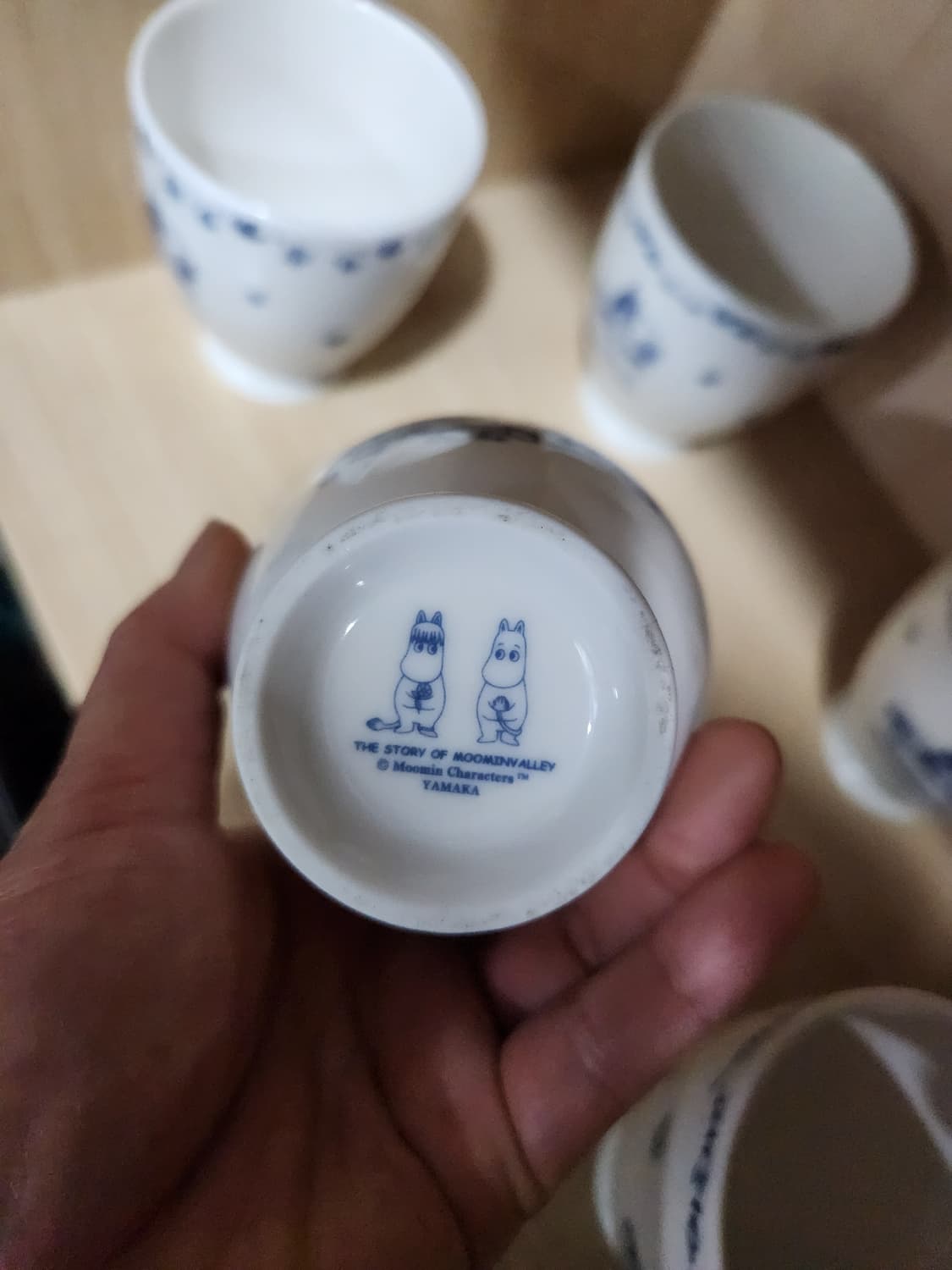 야마카 무민 케릭터 도자기 컵 5개세트 상품이미지5