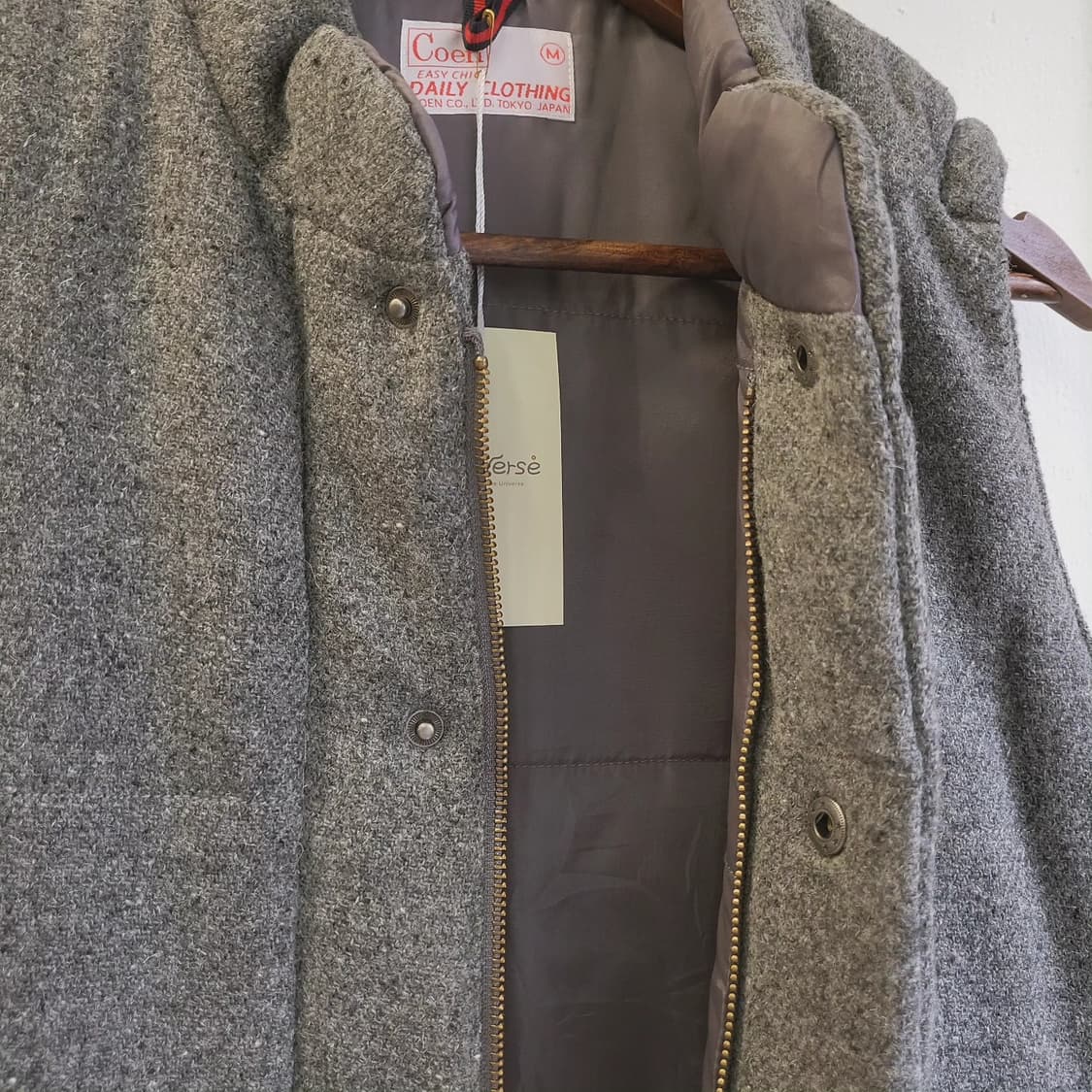 Coen 그레이 모직 패딩베스트 상품이미지5