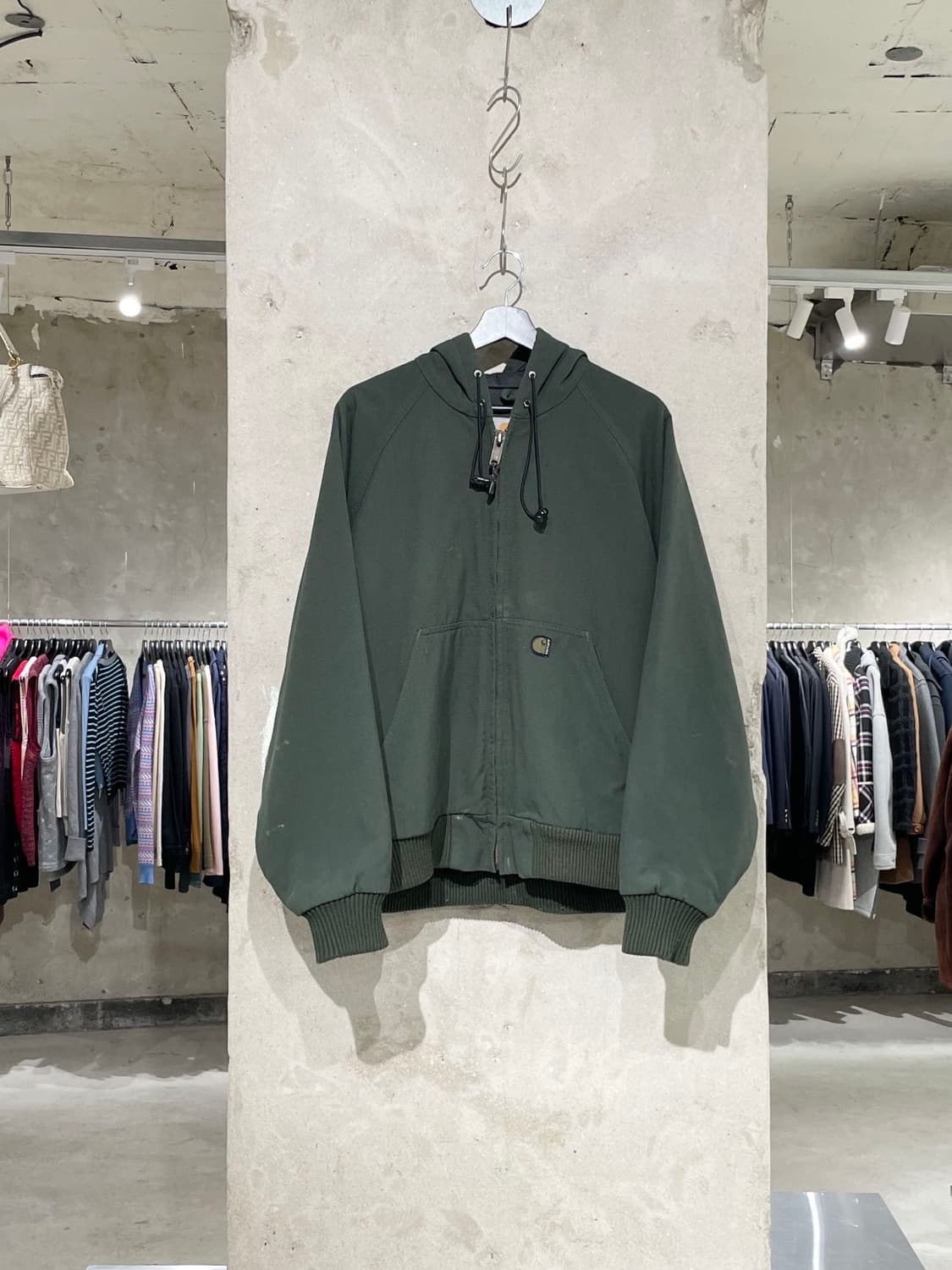 칼하트 올리브 그린 워크 후디 자켓 상품이미지1