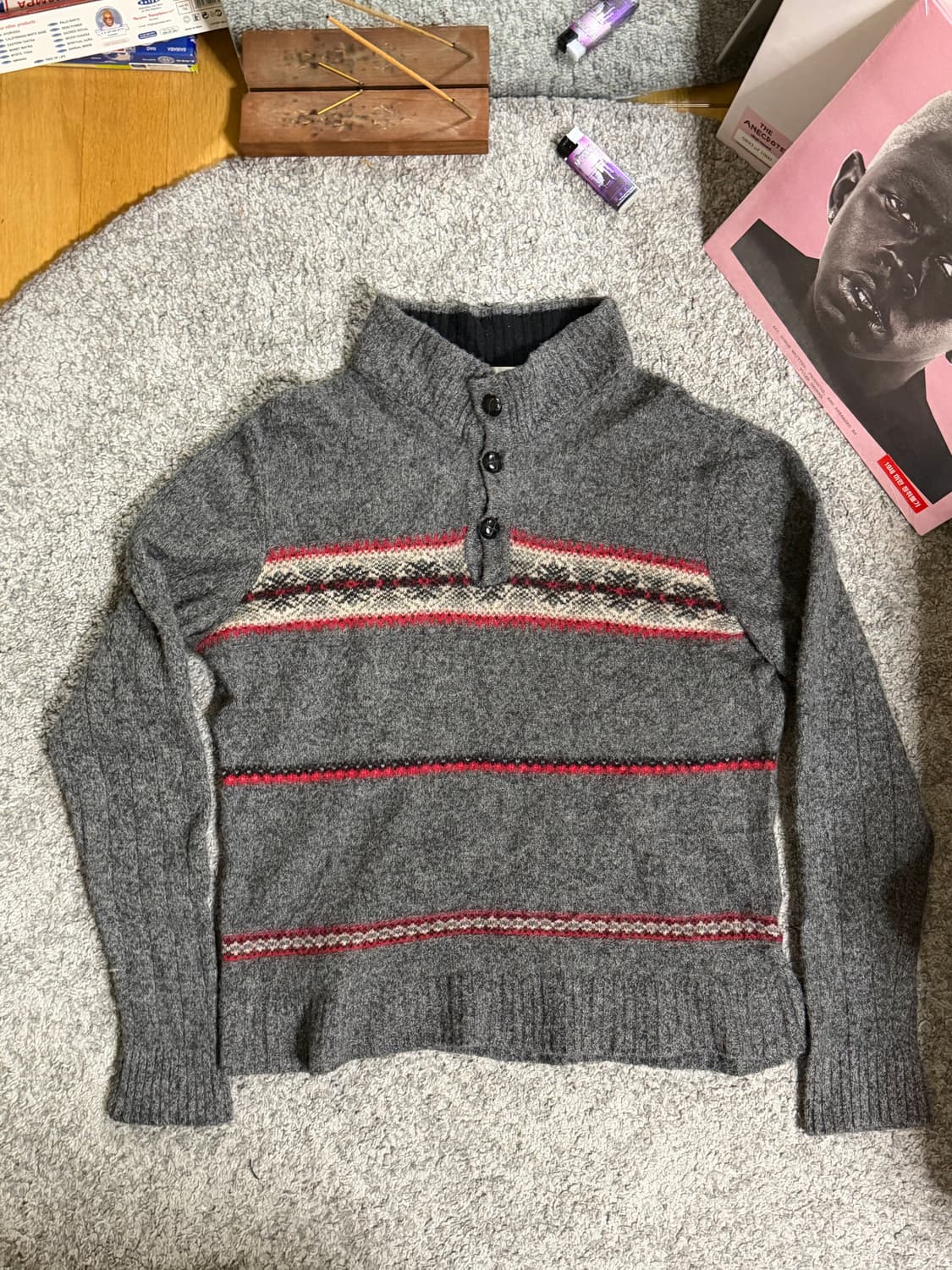 맥그리거 하이넥 노르딕 니트 상품이미지2