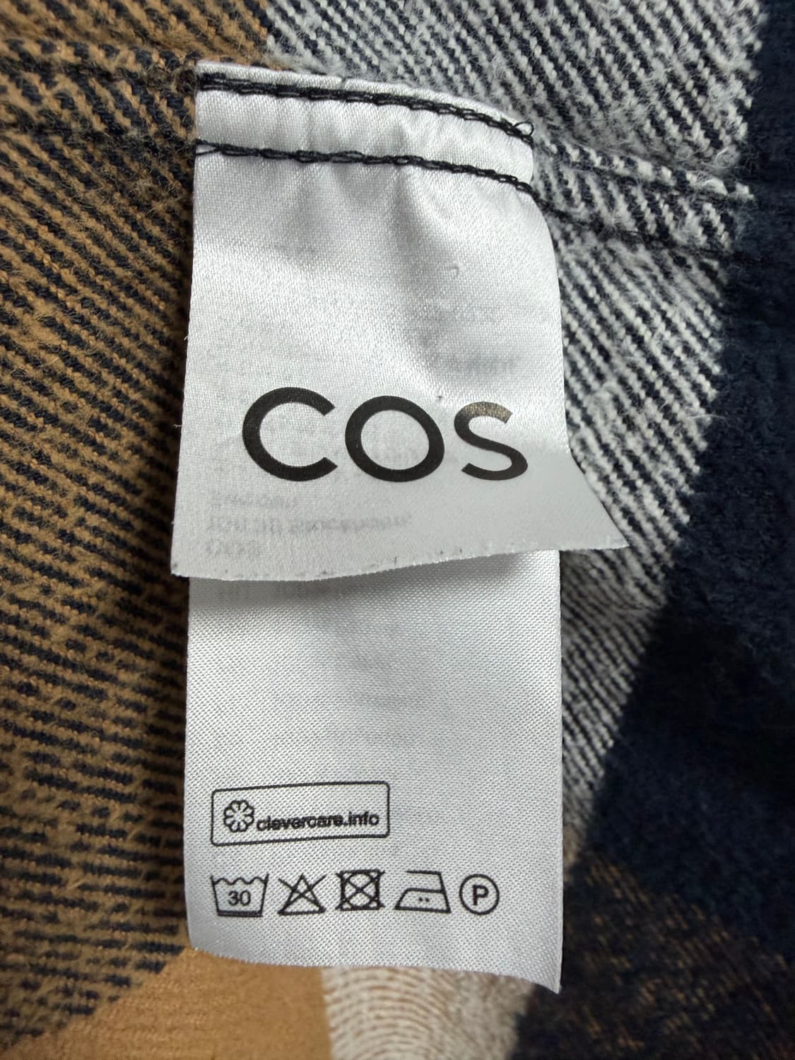 COS 릴랙스드 핏 체크 오버셔츠 상품이미지4