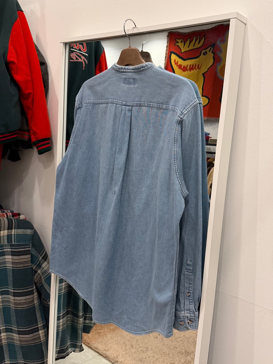 90s Hunt Club 헌트클럽 코듀로이 데님 헨리넥 셔츠 상품이미지5