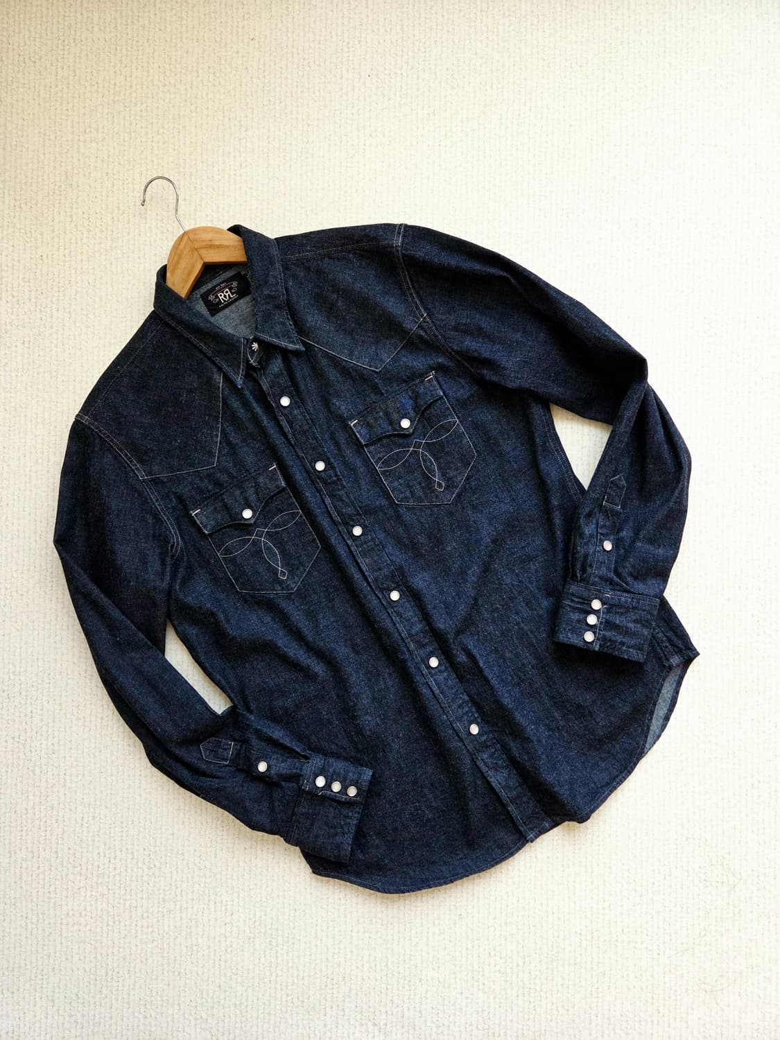 더블알엘 원워시드 린스 웨스턴셔츠 상품이미지4