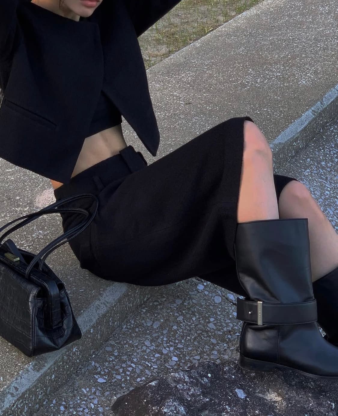 트리밍버드 트위트 셋업 블랙 상품이미지8