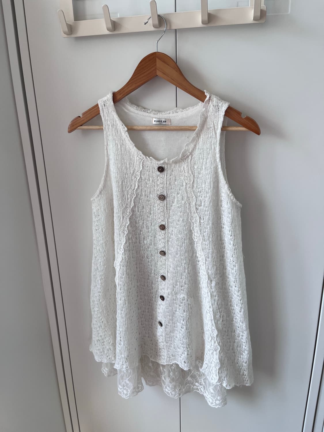 Close up 레이스 크로셰 레이어드 원피스 상품이미지7