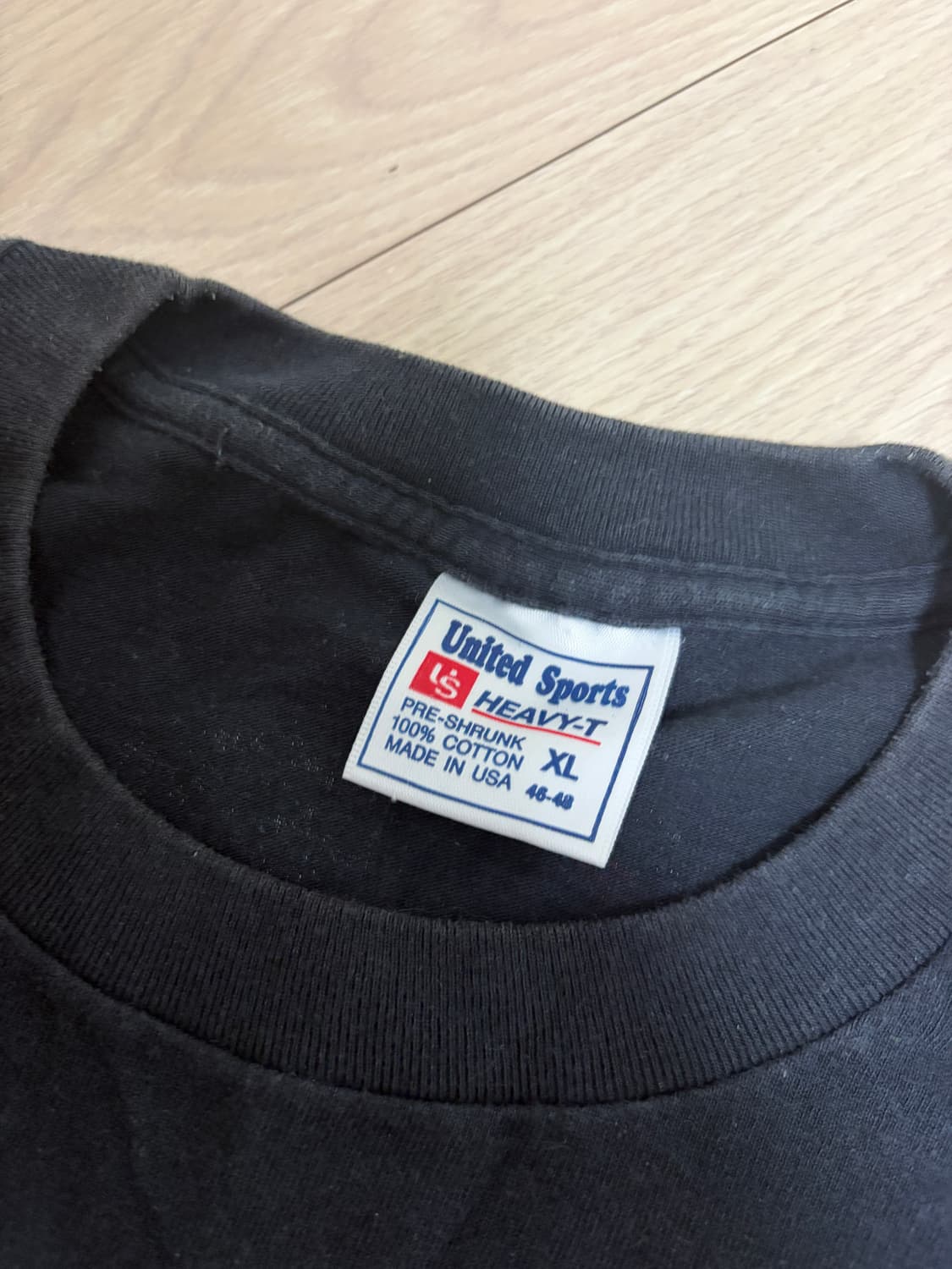 미제 빈티지 티셔츠 밑단 커팅 상품이미지3