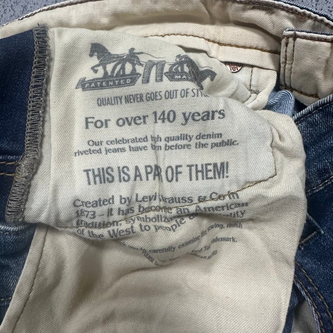 ✨ (바배) 리바이스 511 데님 팬츠  상품이미지4