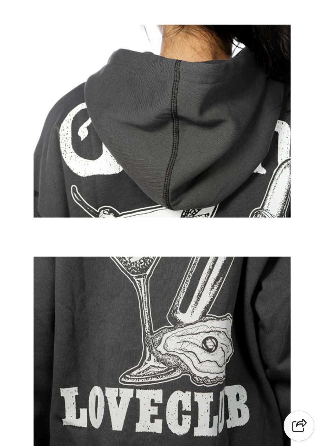 가니 아이솔리 러브클럽 후드 상품이미지4