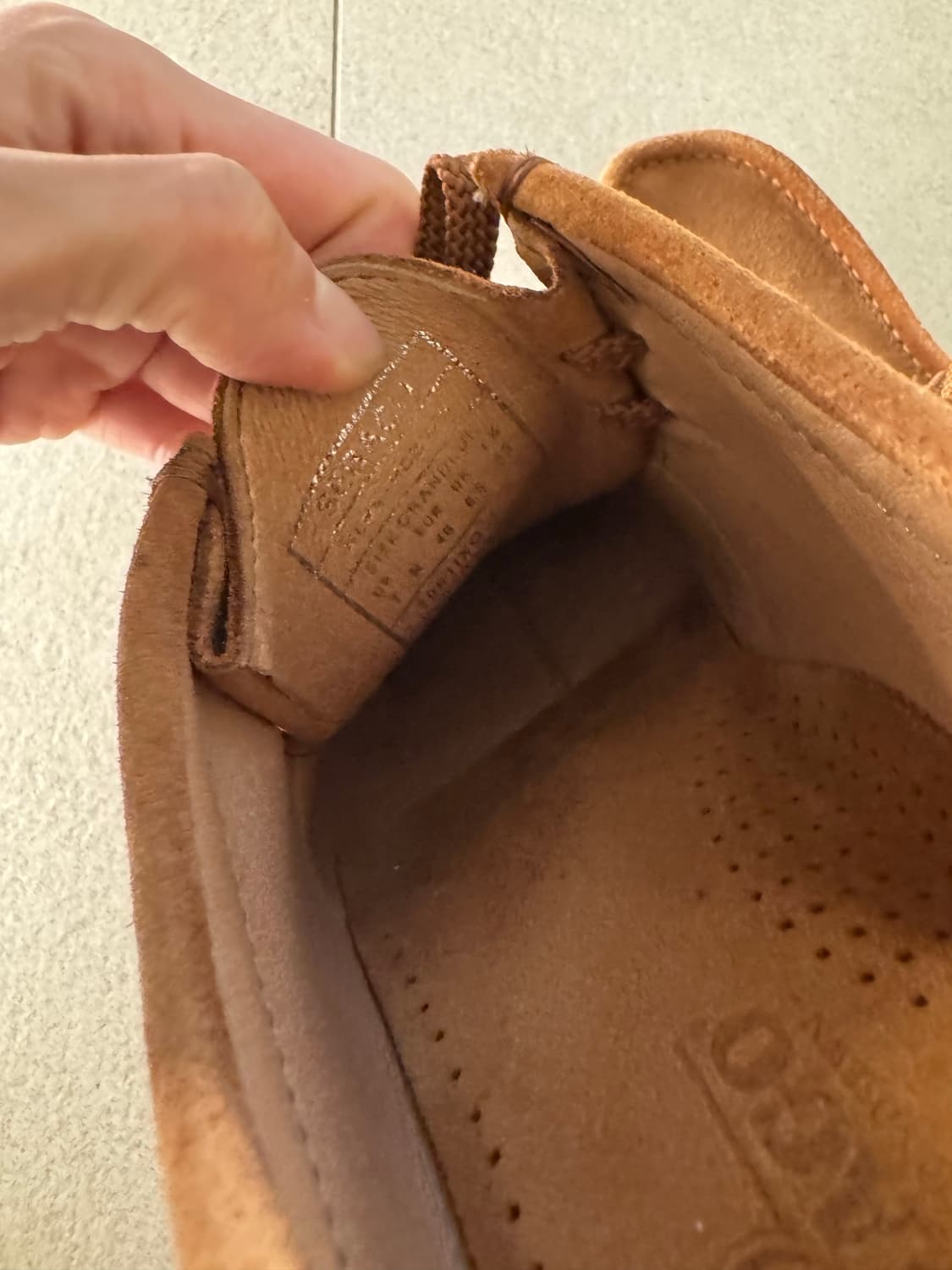 세바고 스웨이드 모카신 260mm 사이즈미스로 1번착용 상품이미지5