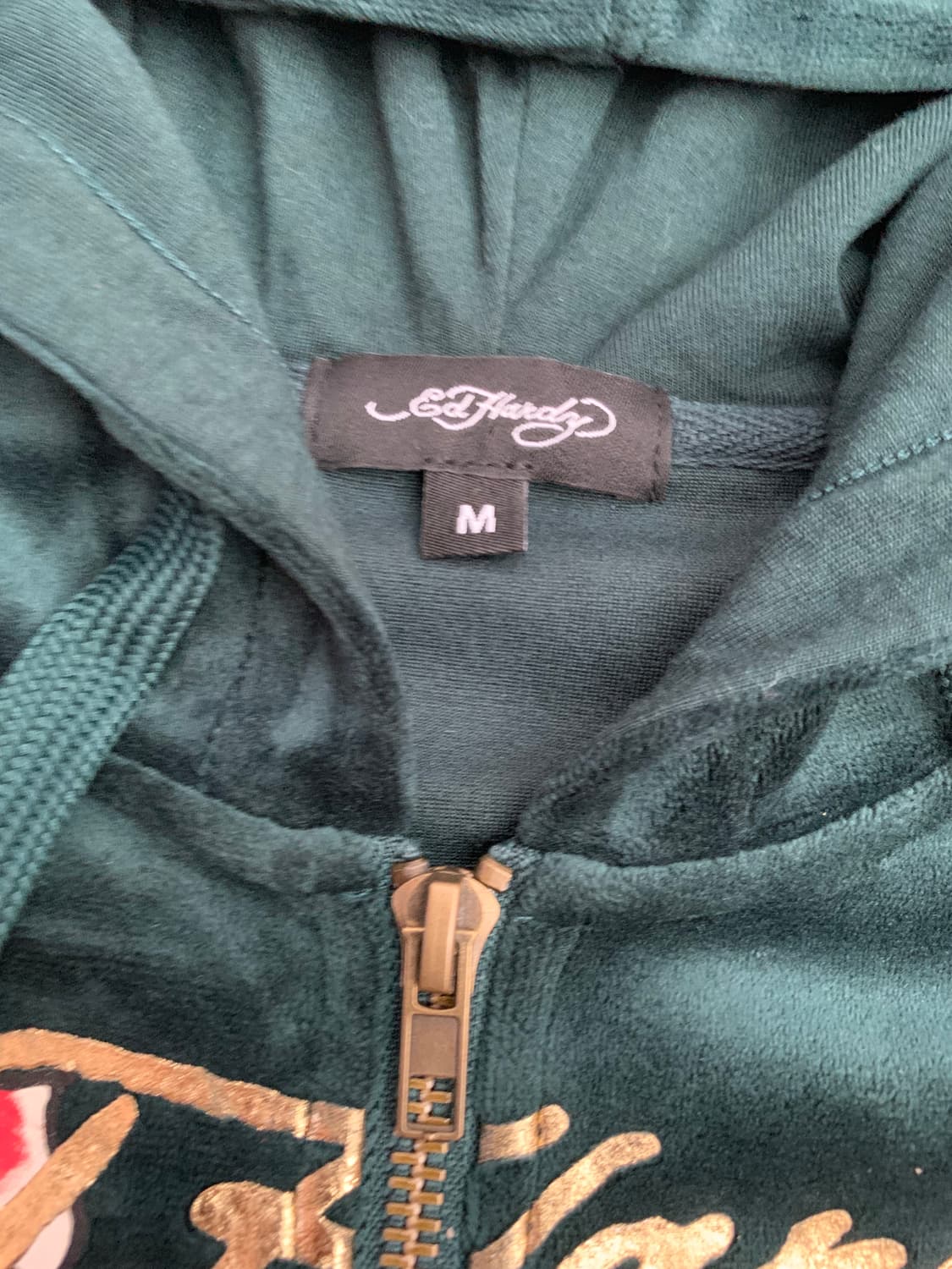 [새제품] 에드 하디 벨루아 벨벳 후드집업 팬츠 셋업 상품이미지5