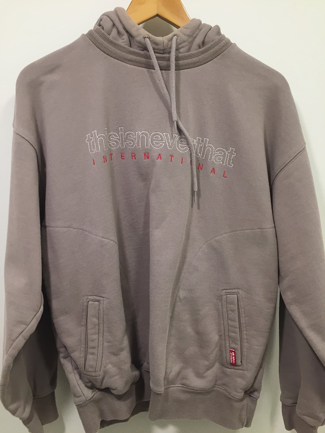 공용 디스이즈네버댓 레이어드 스웻후드티 100~105 상품이미지4