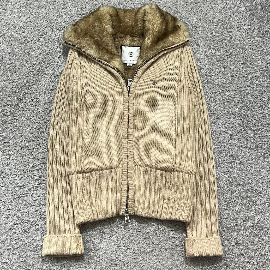 [우먼90-95] 아베크롬비 퍼누빔 니트집업 상품이미지2