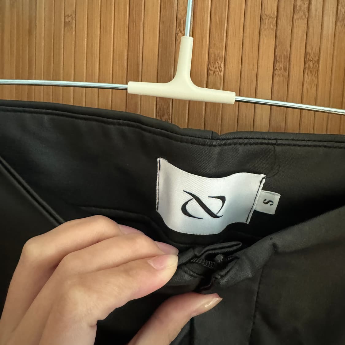 Liniss 해외 디자이너 브랜드 로우라이즈 태슬 레더 팬츠 사이즈S 상품이미지7