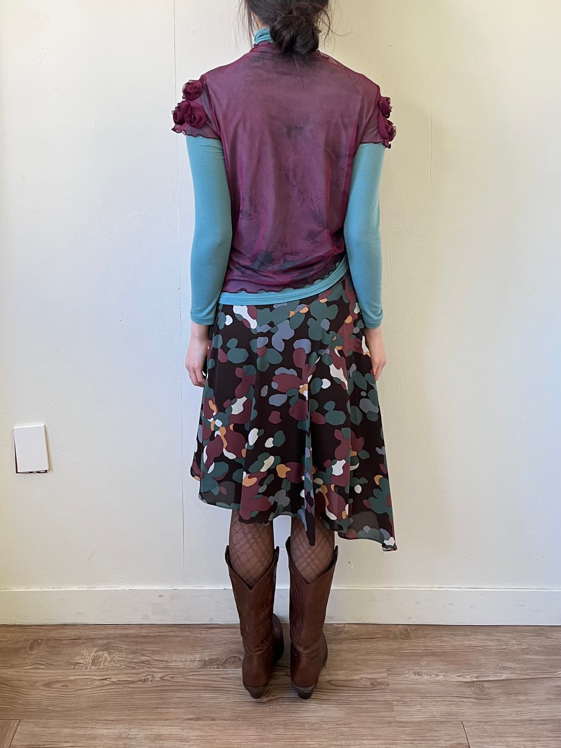 DESPRES 플라워 실크 스커트 상품이미지9