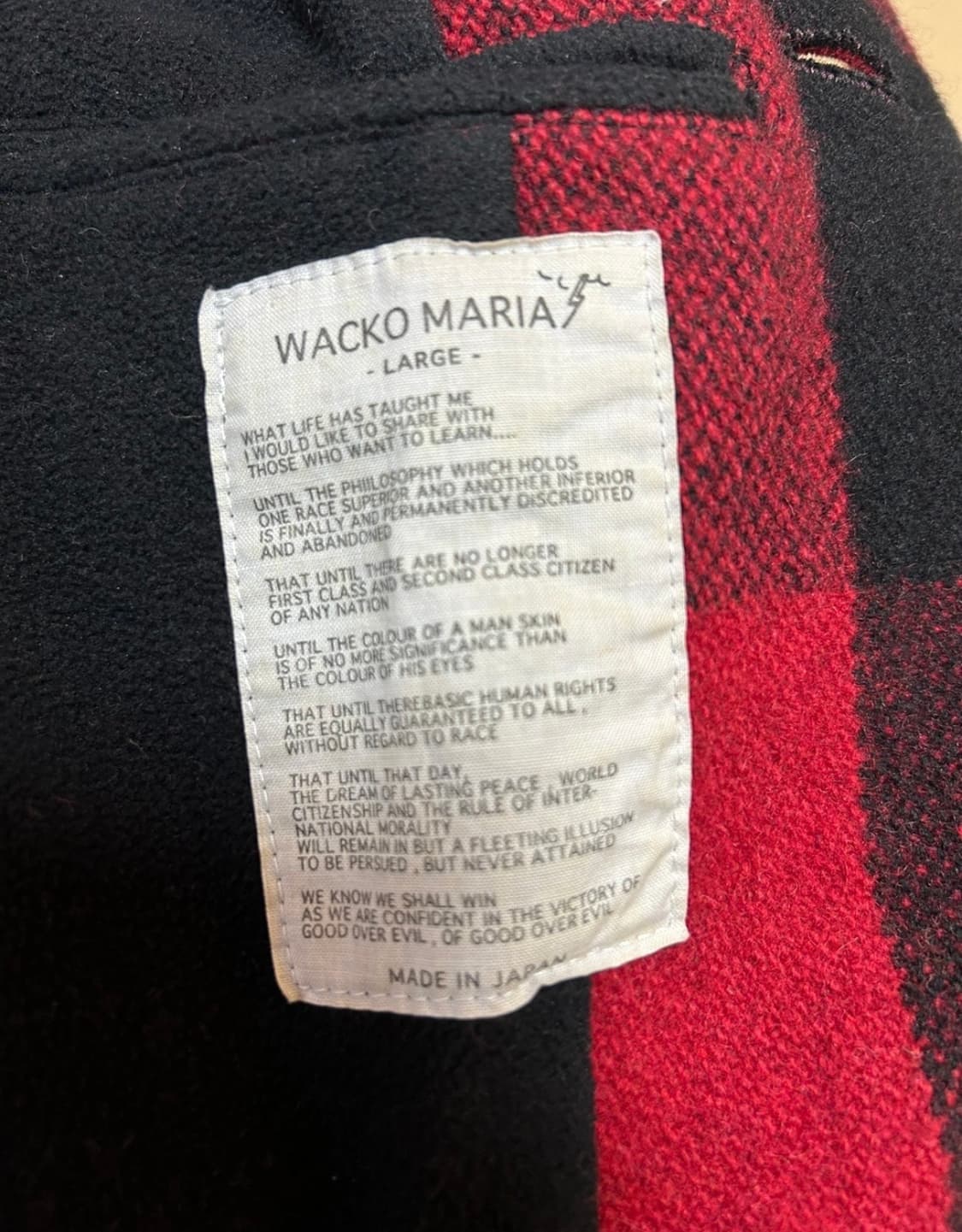 와코마리아 체크코트 L사이즈(95) 판매합니다 상품이미지3