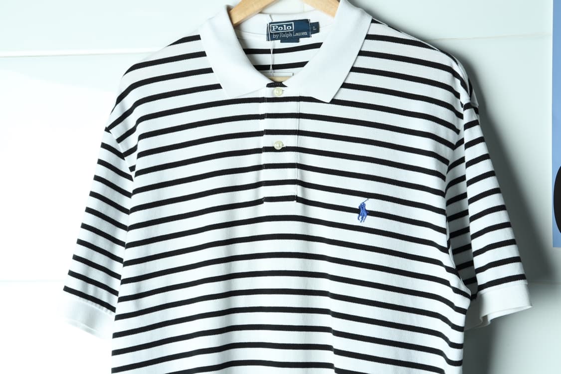 (L-3XL) 폴로 랄프로렌 반팔 카라 티셔츠 USA 흰검-H32908 상품이미지3