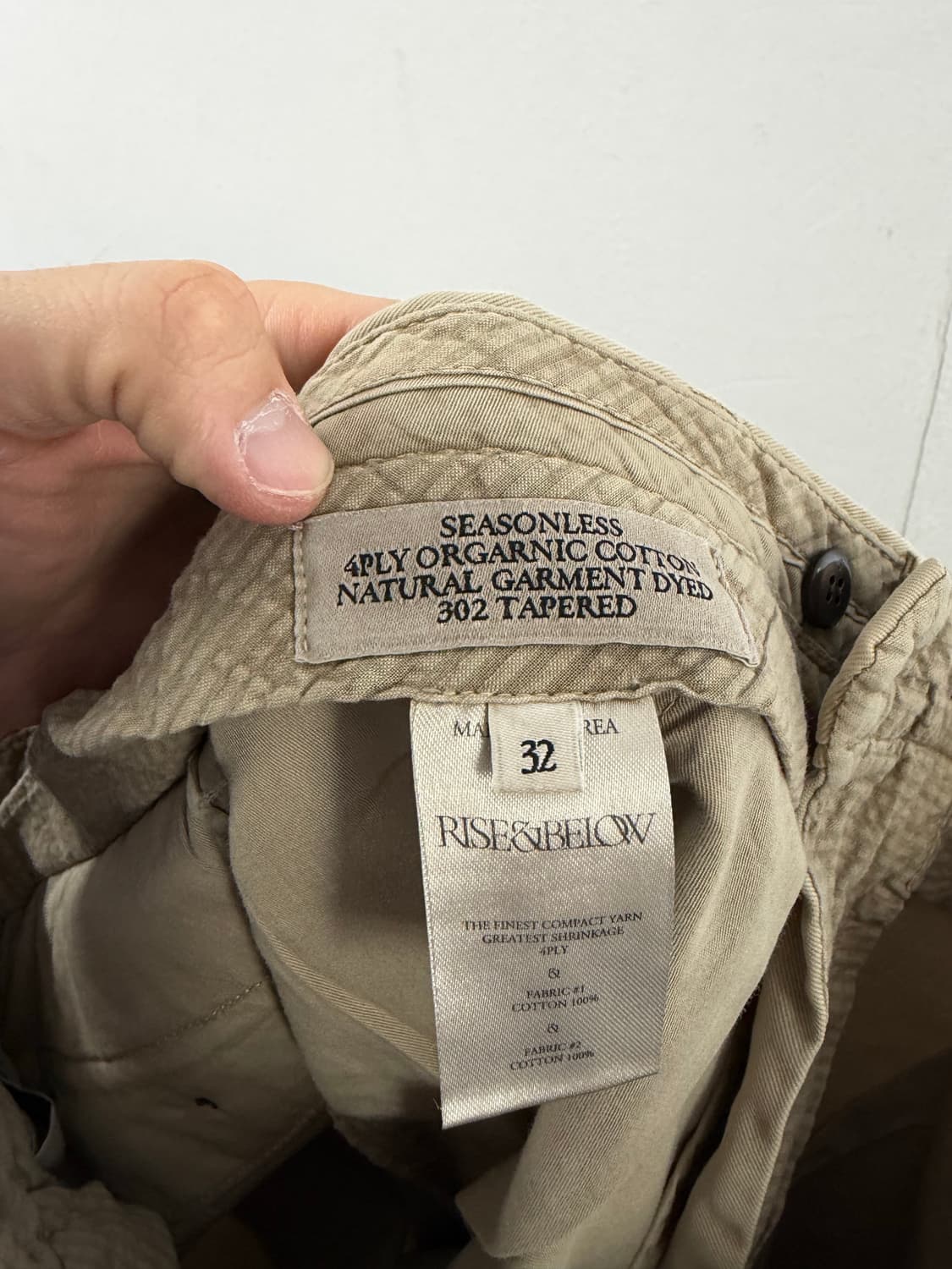 라이즈앤빌로우 치노팬츠 라이즈앤빌로우바지 라이즈앤빌로우팬츠 상품이미지3