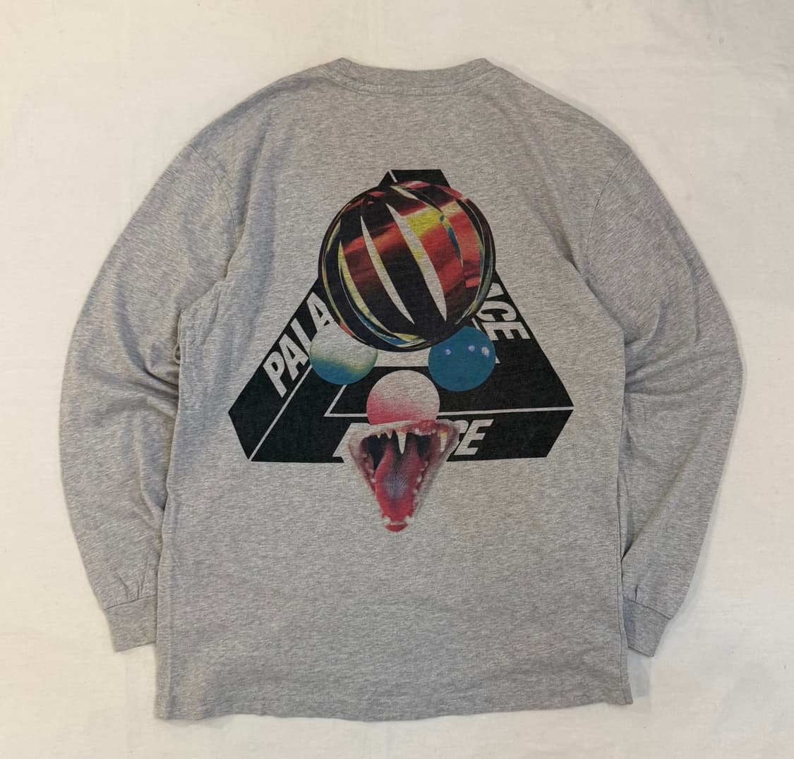 팔라스 샌스 트라이퍼그 롱슬리브 티셔츠 그레이 상품이미지1