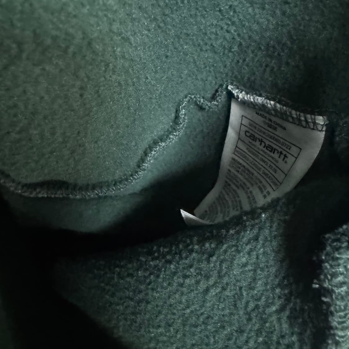 칼하트 WIP 스트립트 로고 후드티 상품이미지4