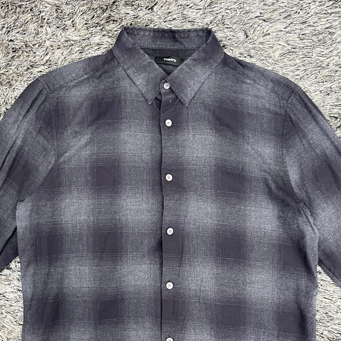 띠어리 남성 체크 셔츠 (M) 상품이미지2