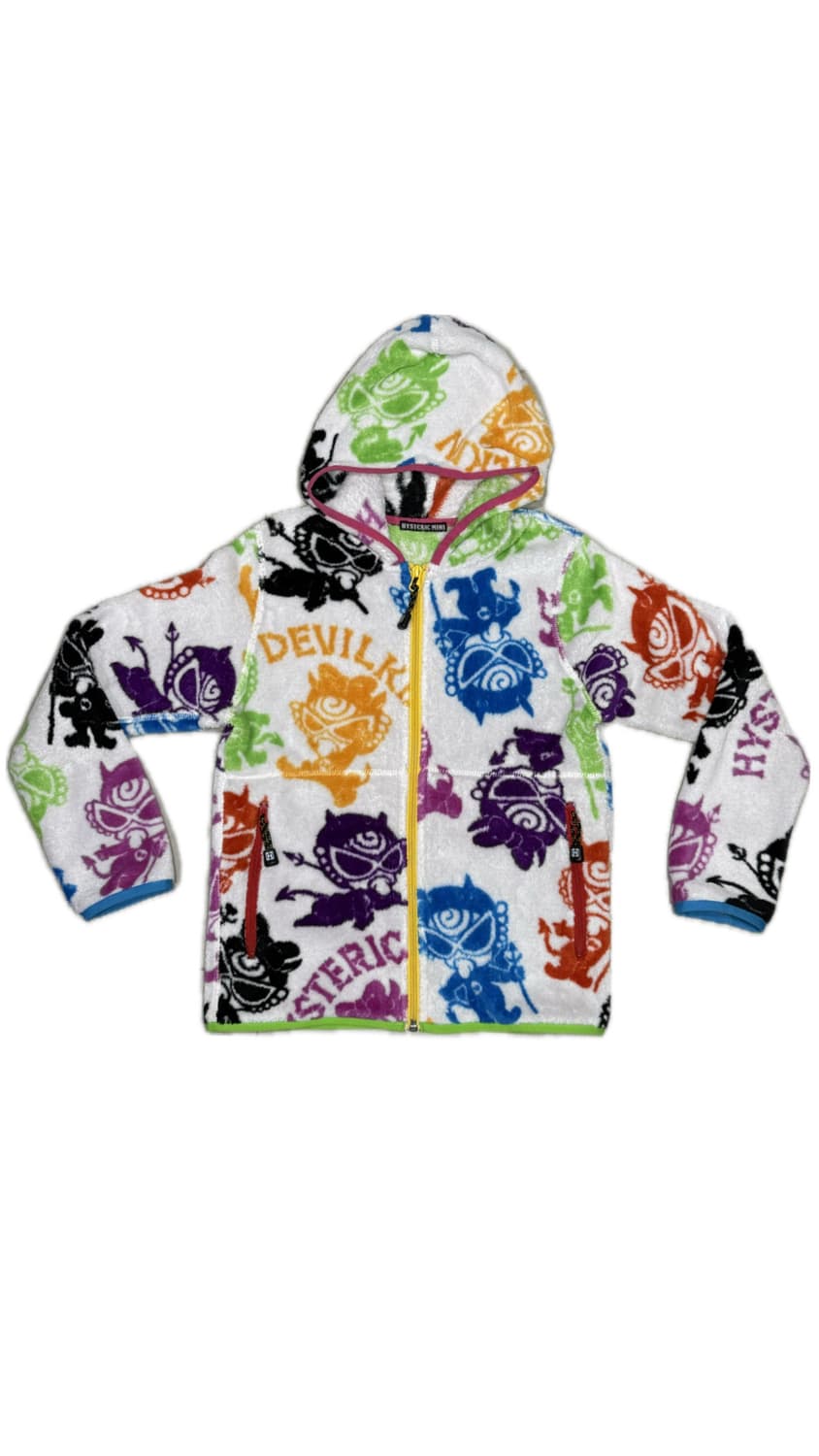 히스테릭 글래머 아카이브 데빌킨 후리스 후드 집업 자켓 상품이미지1