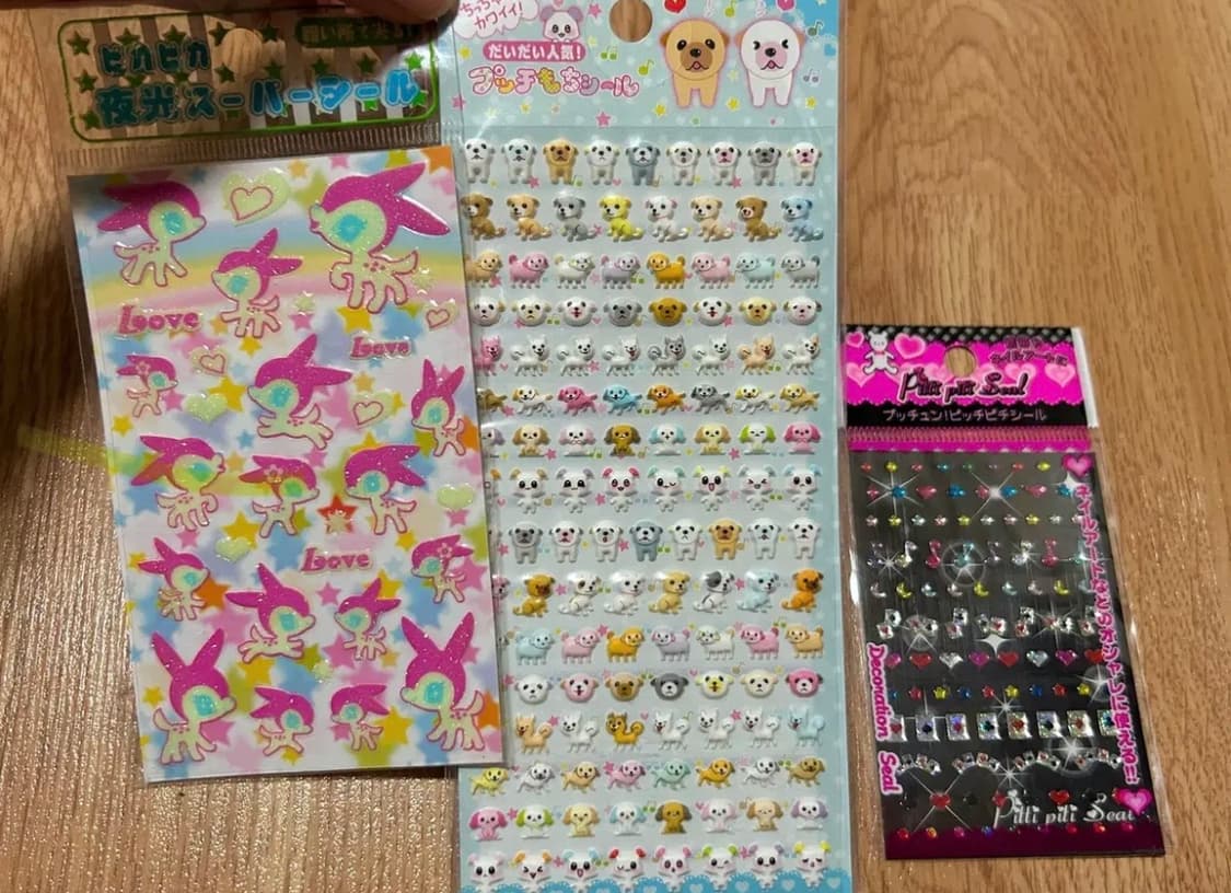 일본,한국 고전문구 처분(산리오,쿠리링,키티,헤이세이) 노트 카드 스티커 상품이미지8