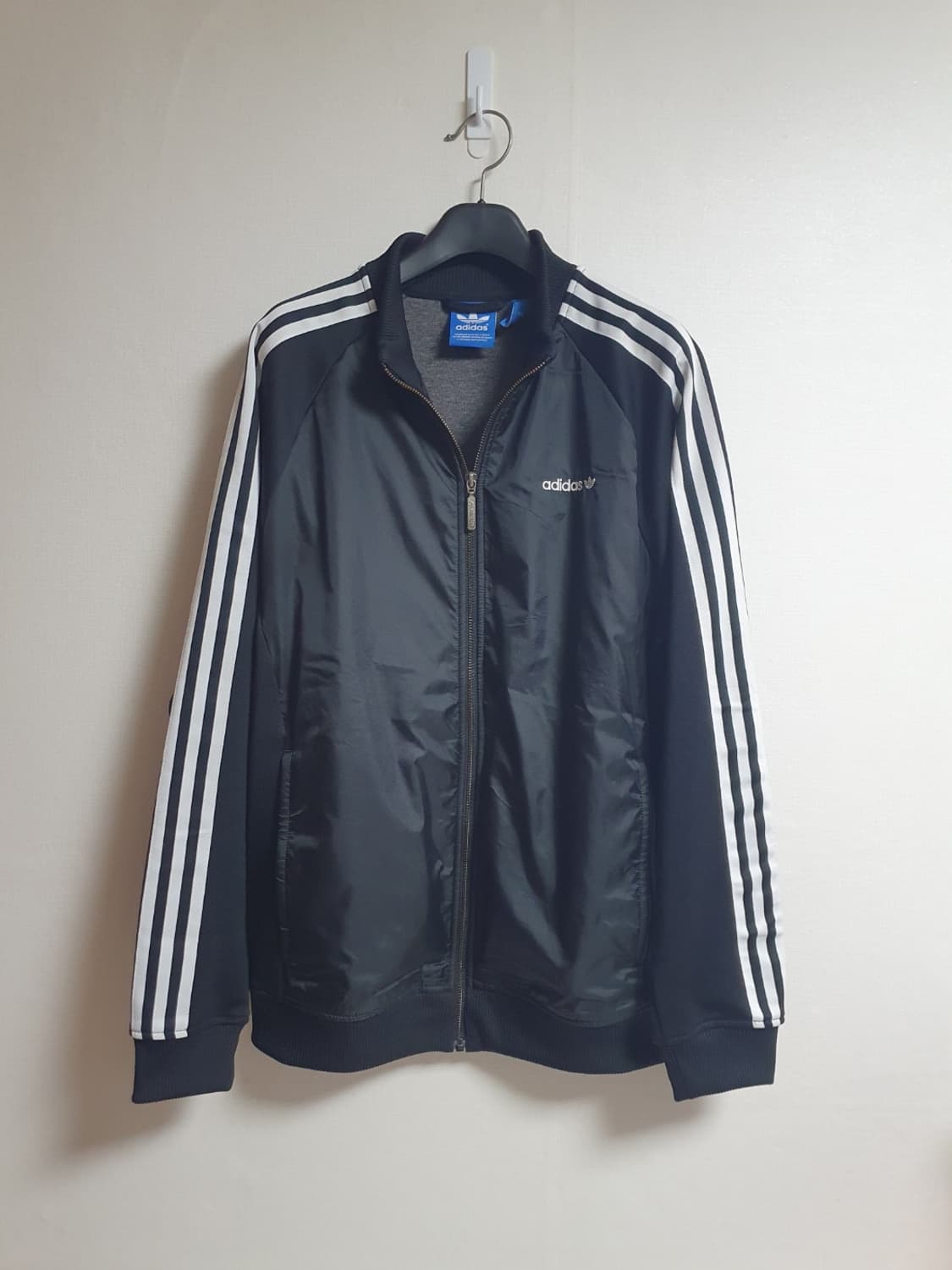 아디다스 오리지널스 우븐 배색 삼선 트랙탑 져지 블랙 105 상품이미지2