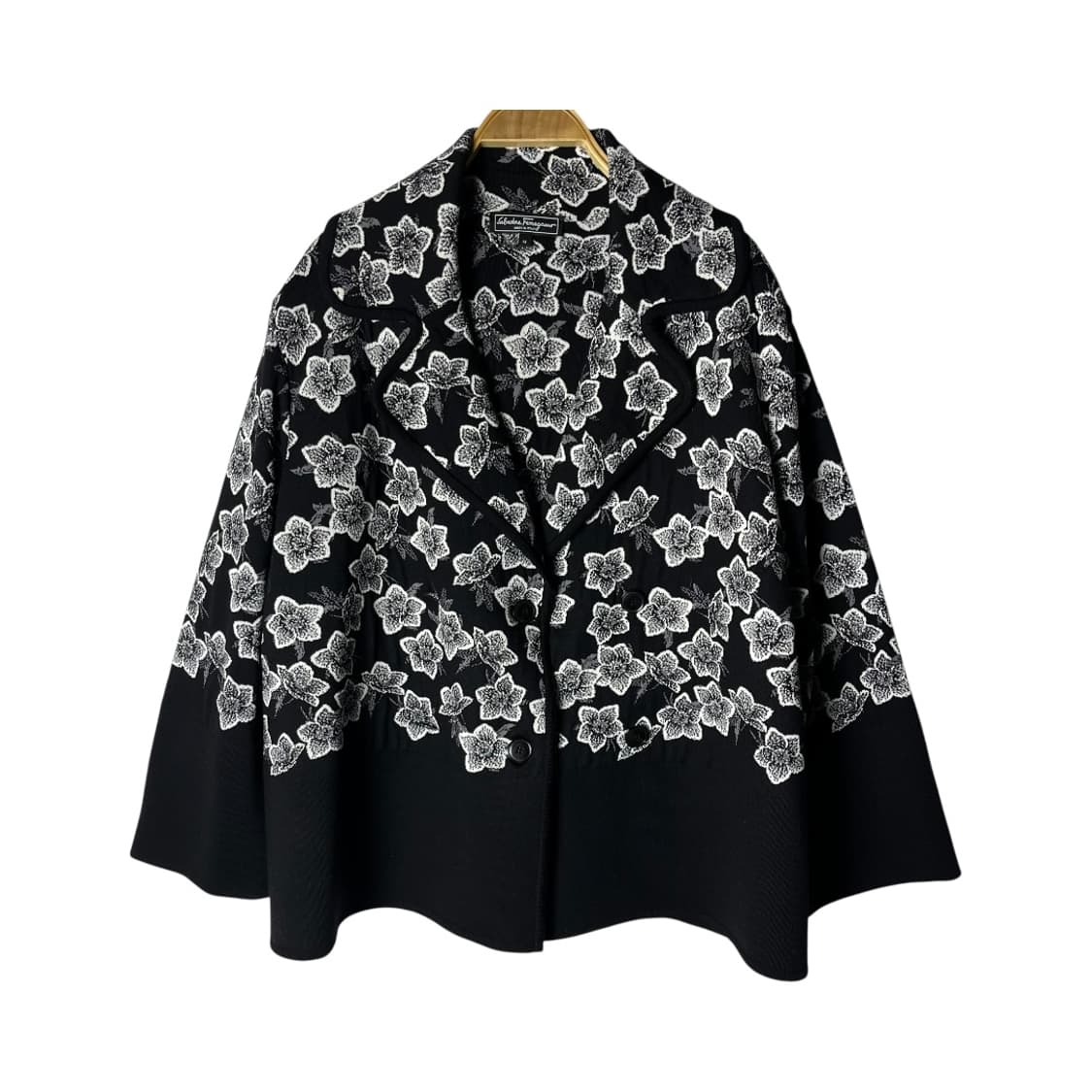 [Ferragamo] 살바토레 페라가모 플로럴 케이프 울 가디건 상품이미지1