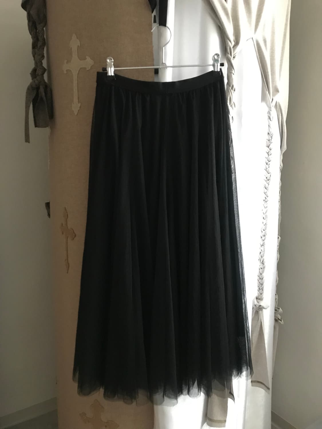 vintage black sha skirt 상품이미지3