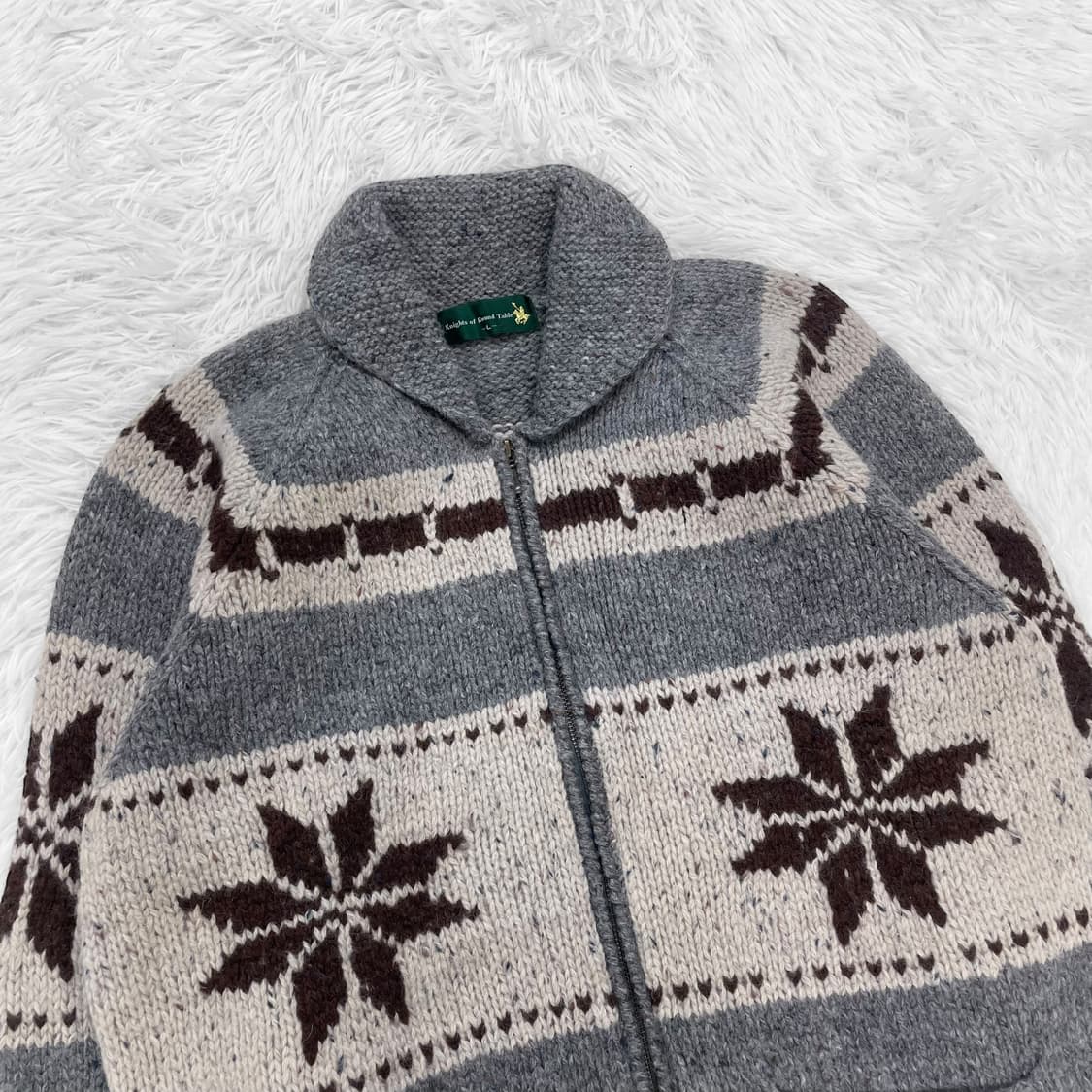 Jpn 일본 빈티지 노르딕 패턴 코위찬 상품이미지4