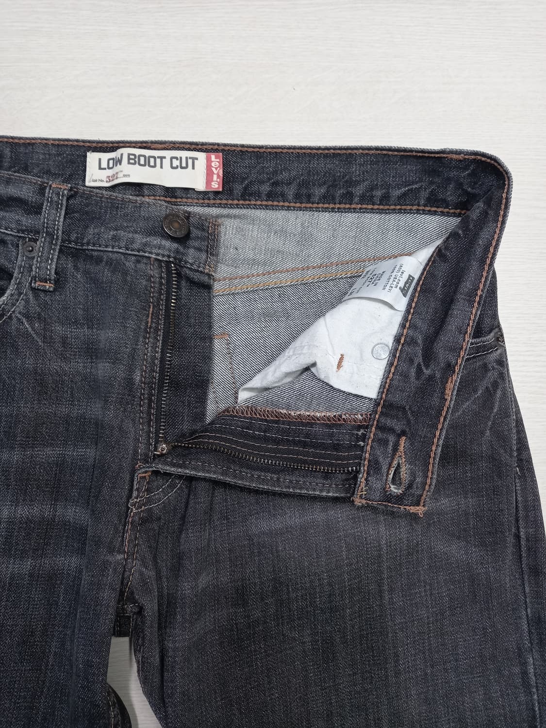 32 07's 리바이스527 약골반 데미지워싱 부츠컷 32-296 상품이미지7
