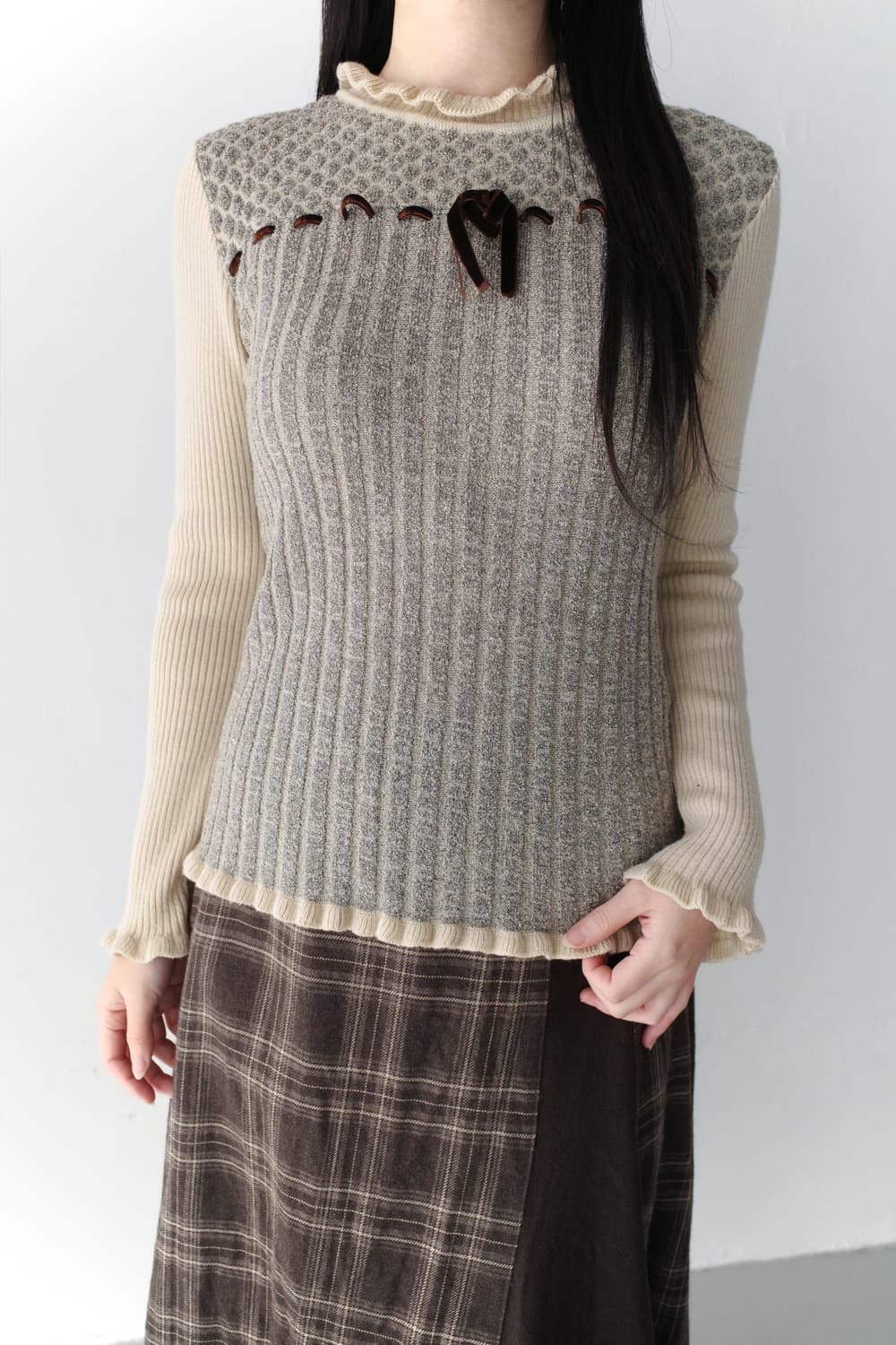 frill patch knit  상품이미지6