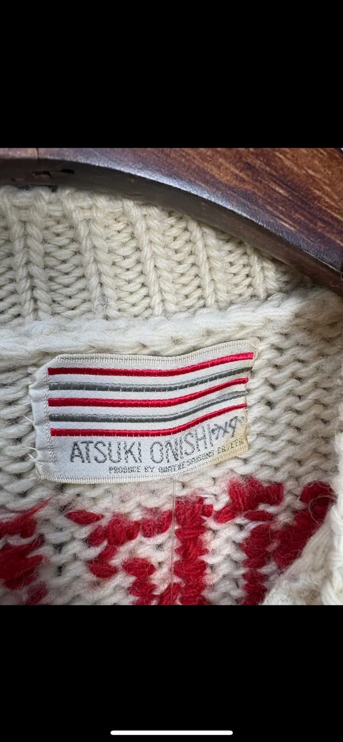 아츠키 오니시 코위찬 니트 집업 자켓 H1885 상품이미지7