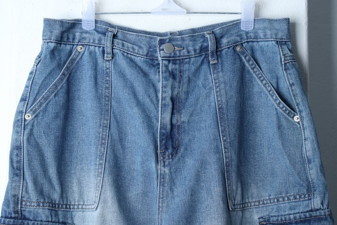 (M-L) 슈퍼서브 반바지 팬츠 버뮤다 카고 데님 스트릿-P9902 상품이미지3