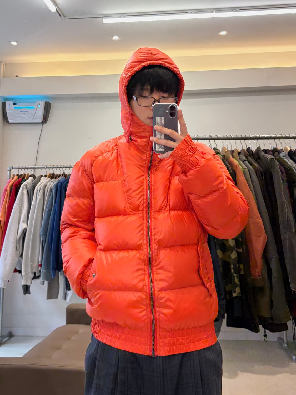 디젤 블랙골드 후드 다운 패딩  상품이미지8