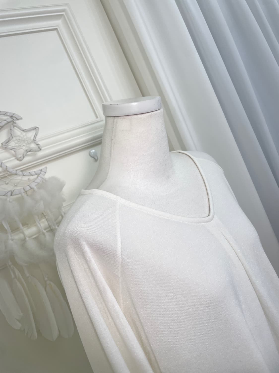 ivory pleats point sleeve shirring top 상품이미지8