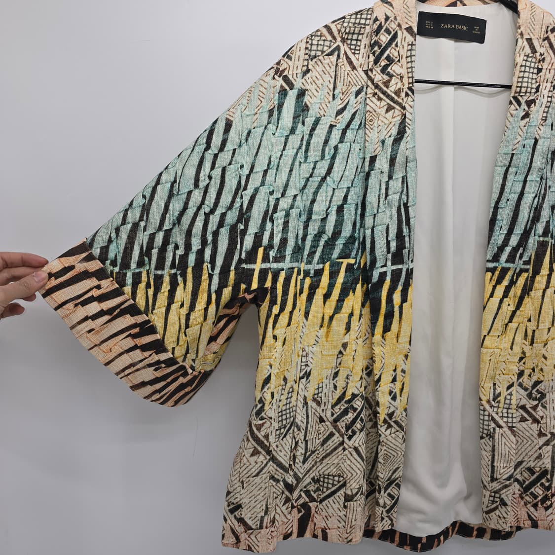 자라 베이직 프린트 기모노 블레이저 카프탄 프록 재킷 상품이미지3