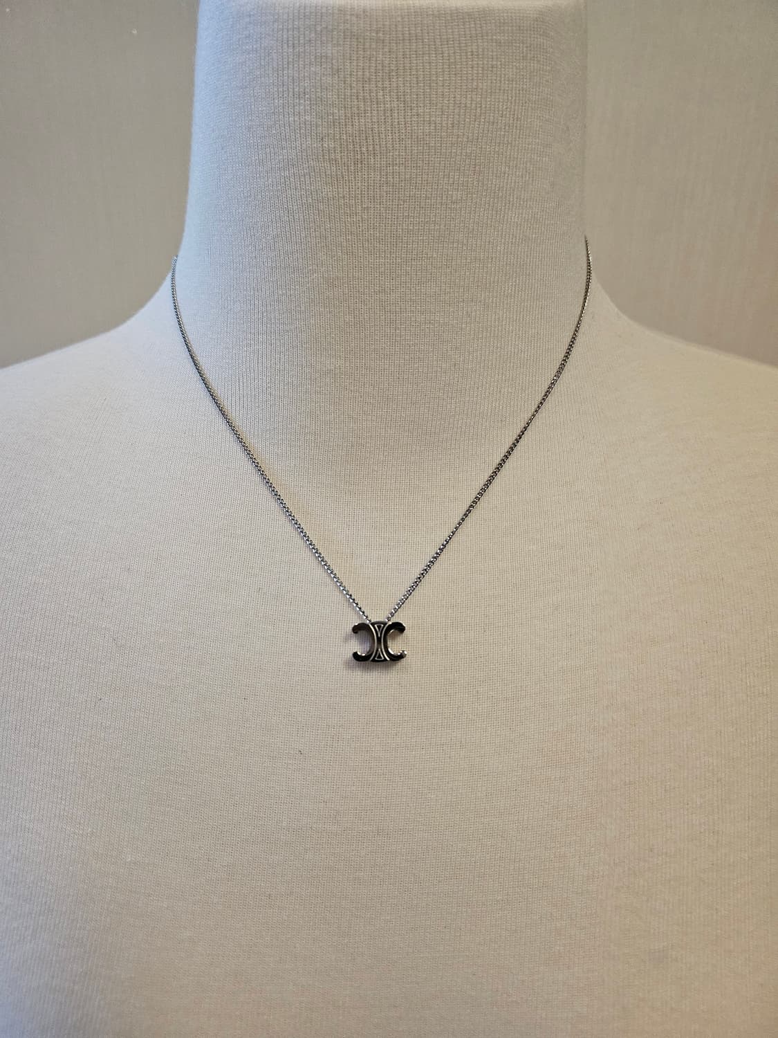 셀린느 업사이클링 양면 은장 목걸이 상품이미지6