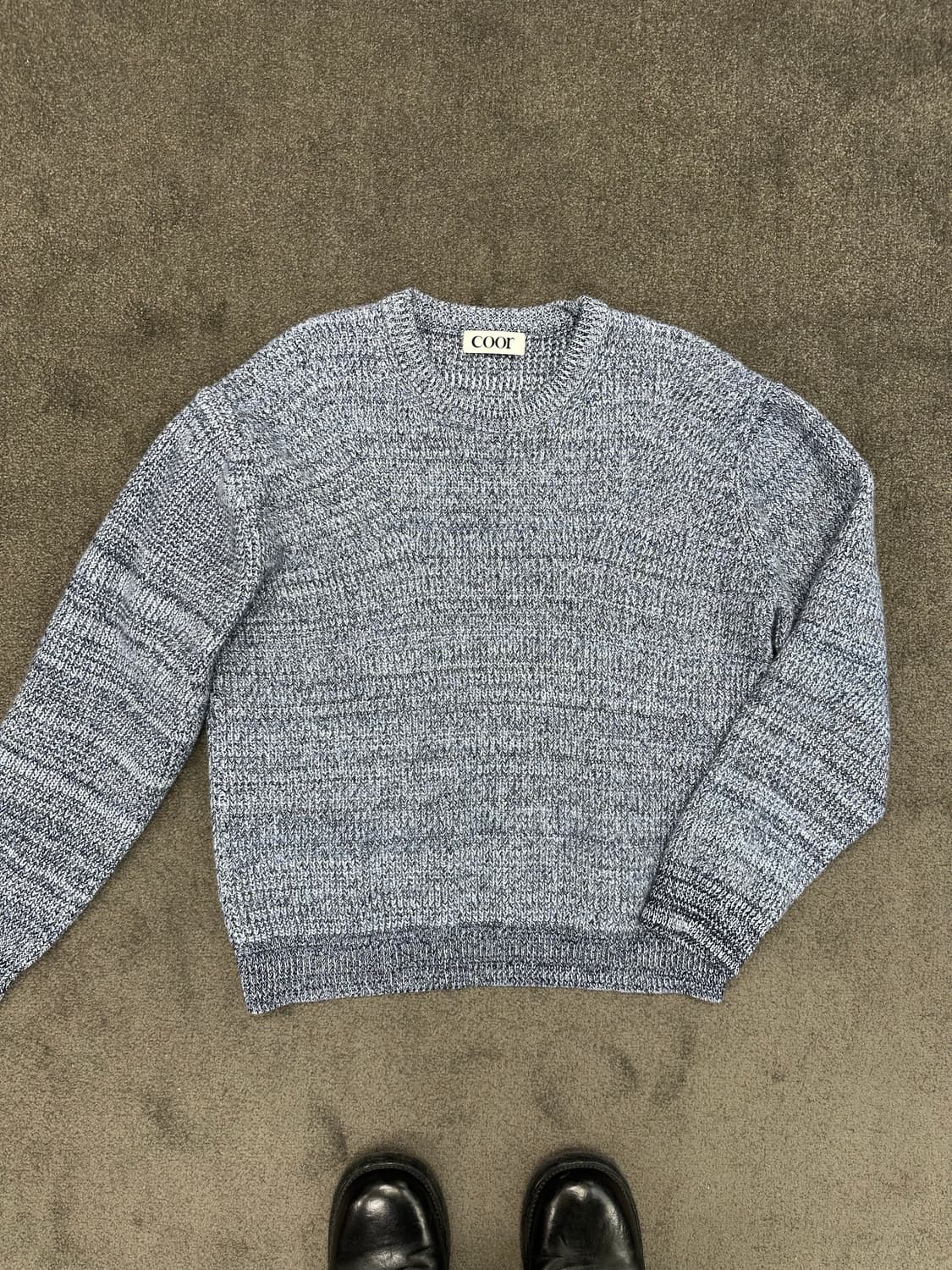 coor 트위드 크루넥 니트 M 상품이미지1