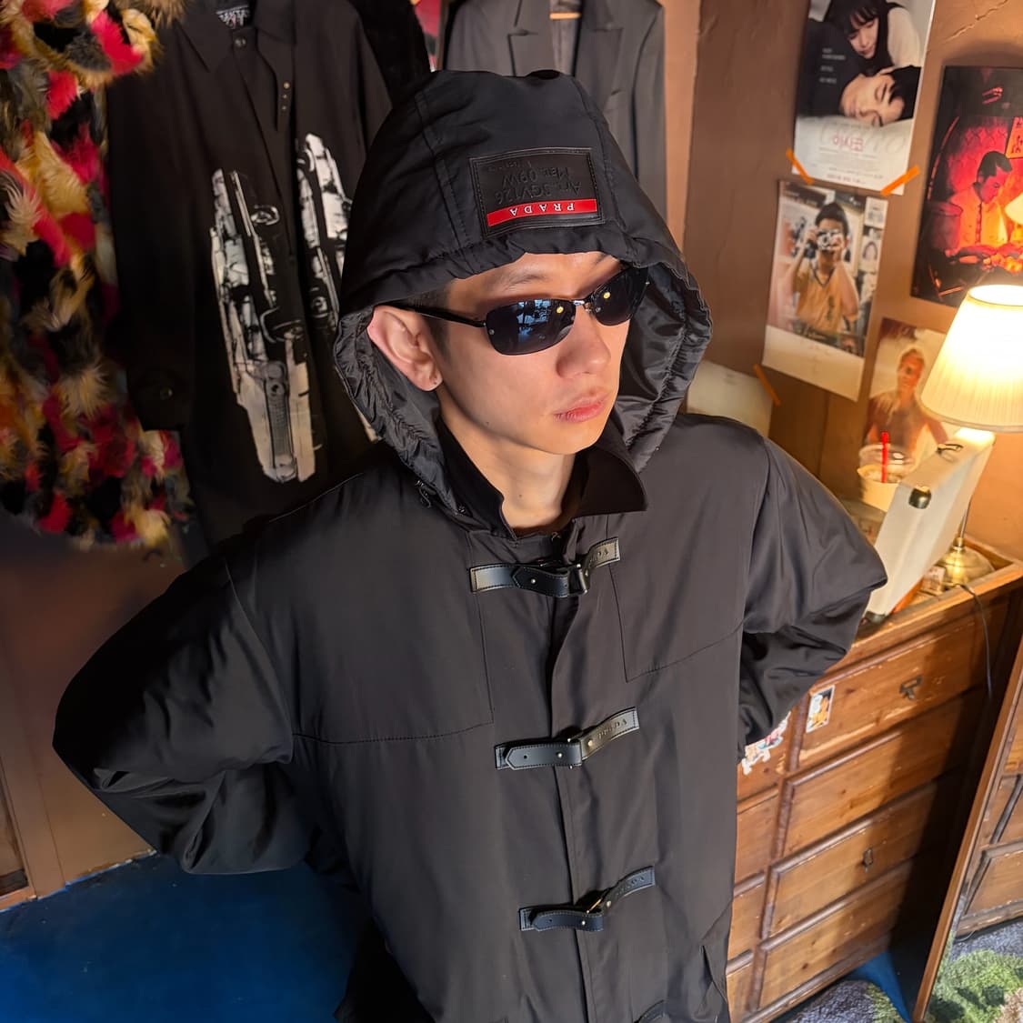 PRADA SPORTS STRAP DETAIL COAT XL 상품이미지3