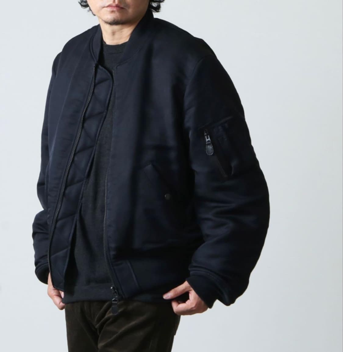 코모리 실크 나일론 MA-1 상품이미지3