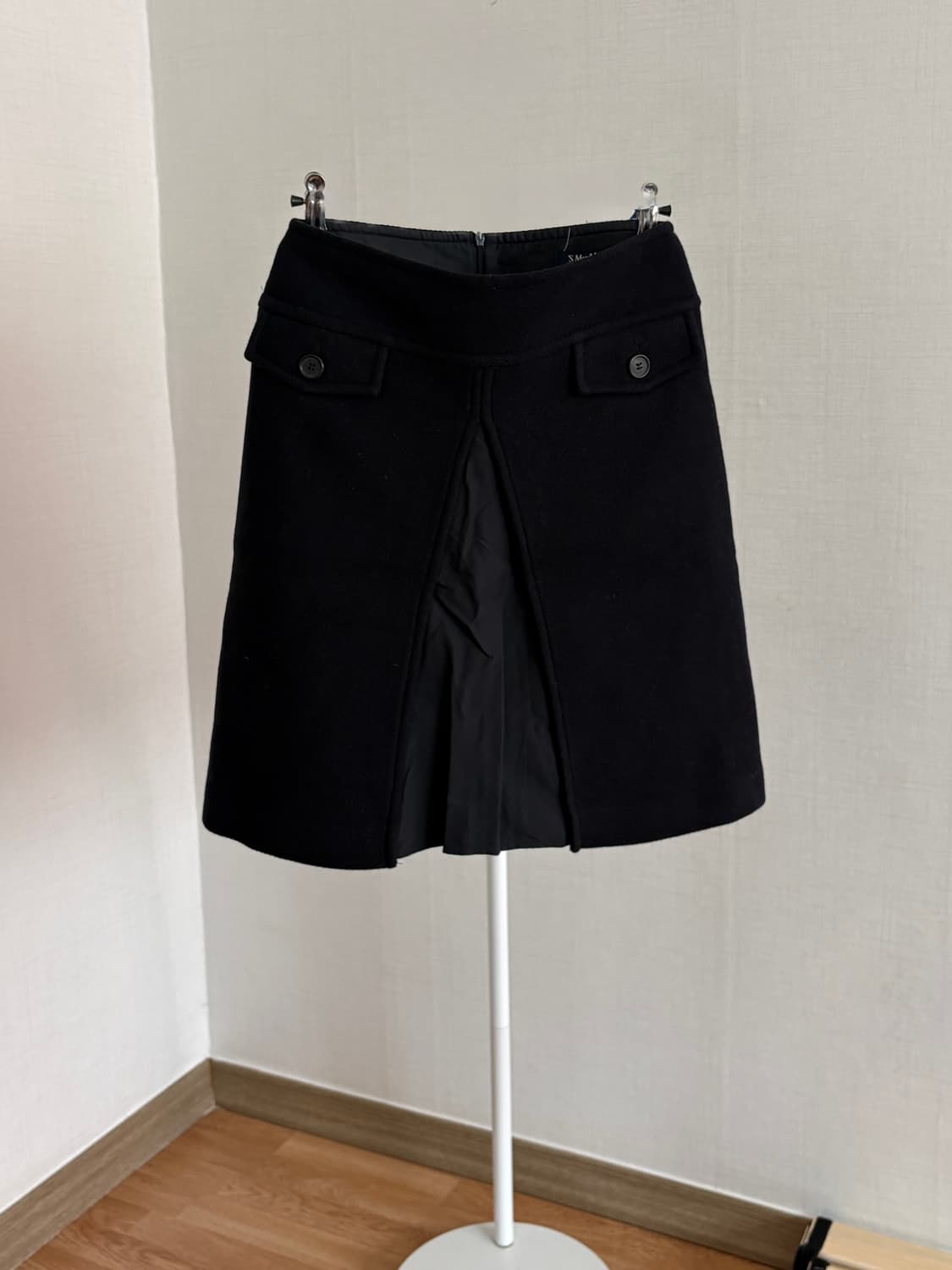Max Mara 울 스커트 네이비 상품이미지1